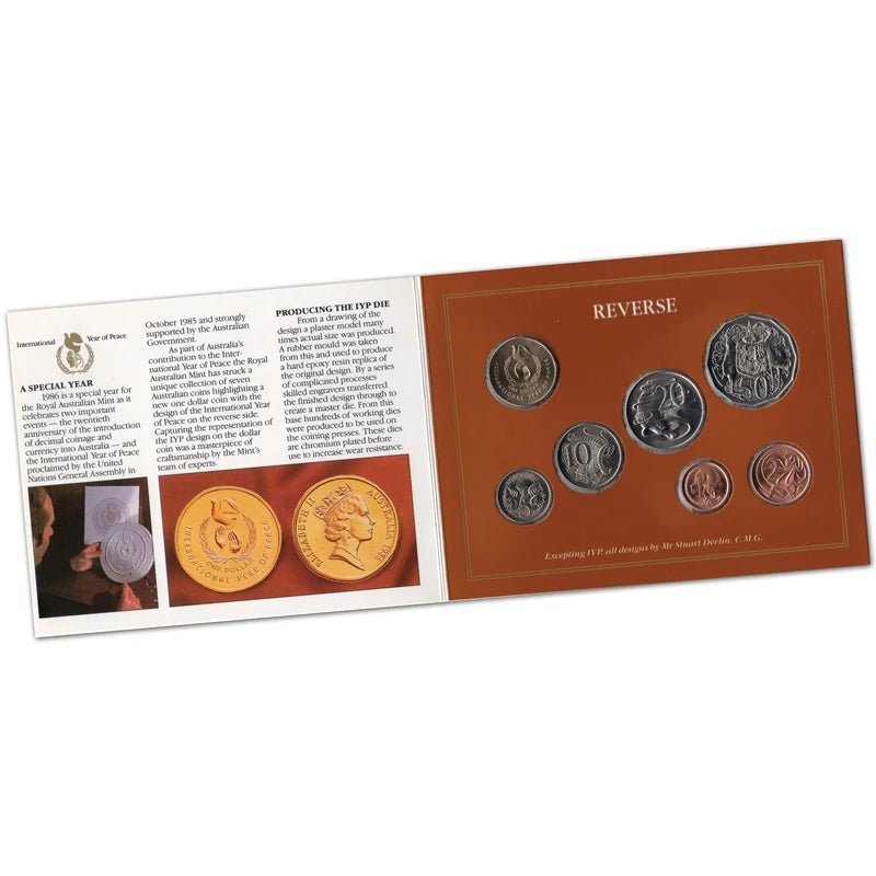1986 Year Mint Set - International Year of Peace - Nova Coins