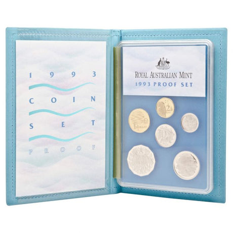 1993 Royal Australian Mint proof set in a blue case