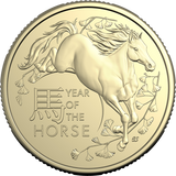 Lunar Series Year of the Horse 2026 $1 Unc Two Coin Set