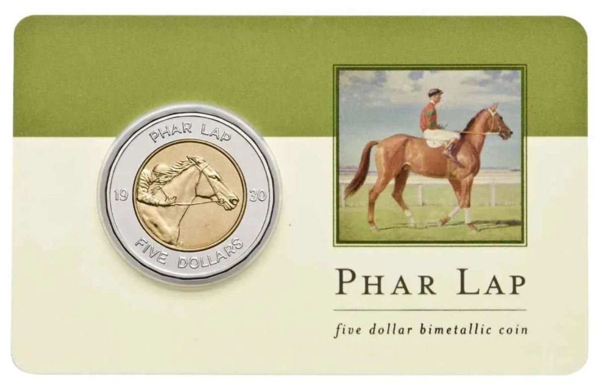 2000 $5 Phar Lap Bimetallic Coin - Nova Coins