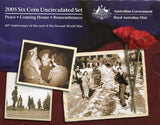 2005 Royal Australian Mint Six Coin Mint Set - Nova Coins