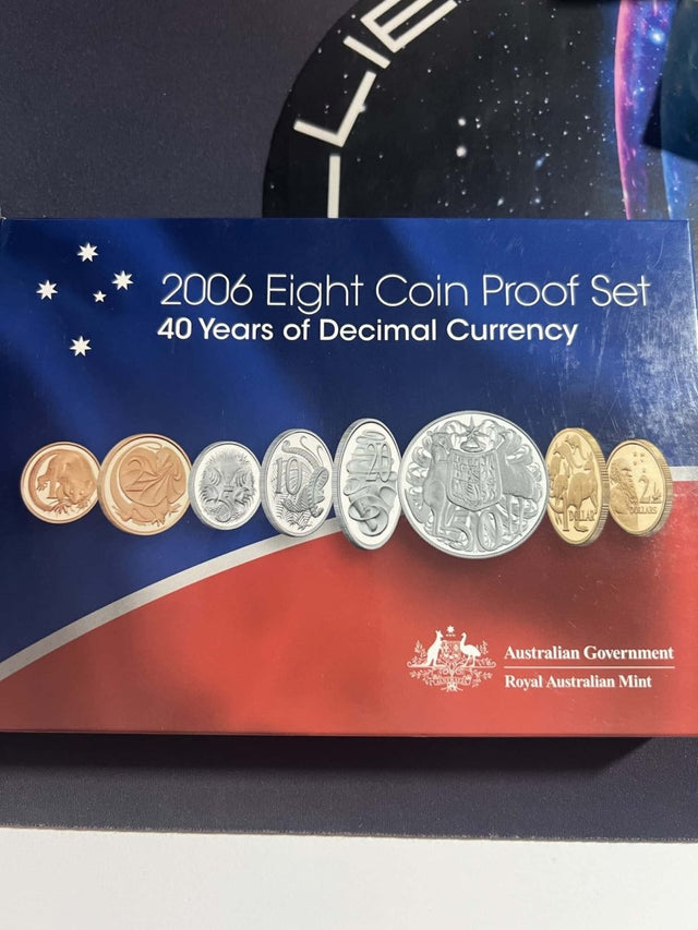 2006 Eight Coin Proof Set - 40 Years of Decimal Currency - Nova Coins
