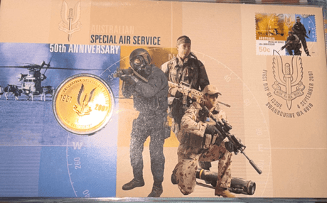 2007 $1 50TH Anniversary of the Special Air Service PNC - Nova Coins