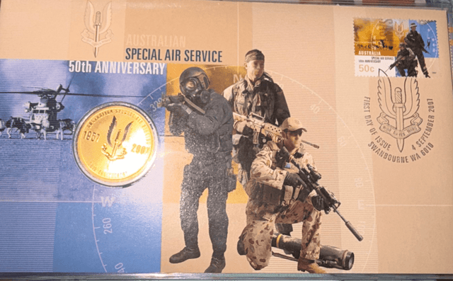 2007 $1 50TH Anniversary of the Special Air Service PNC - Nova Coins