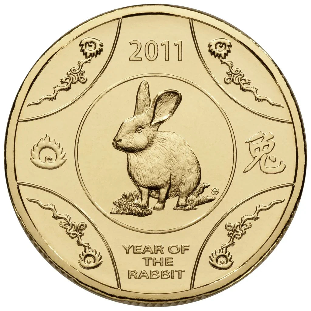 2011 1 Dollar Uncirculated Coin Lunar Year of the Rabbit