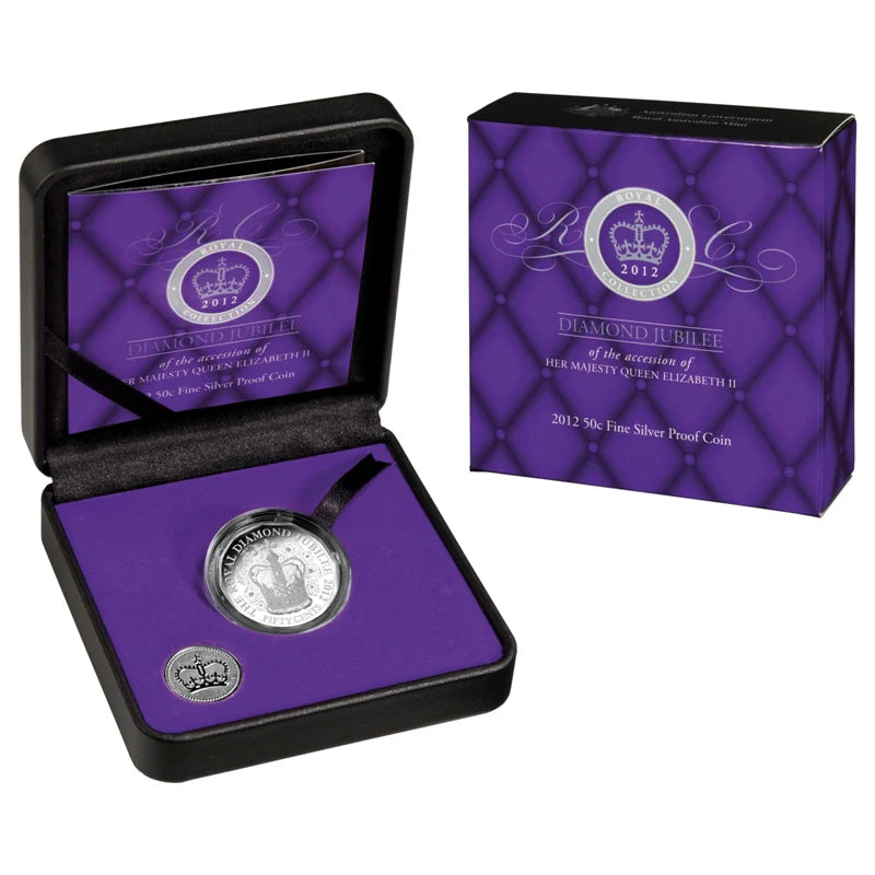 2012 50c Diamond Jubilee Silver Proof Coin