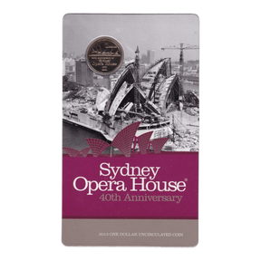 2013 1 Dollar Uncirculated Coin Sydney Opera House Carded Coin - Nova Coins