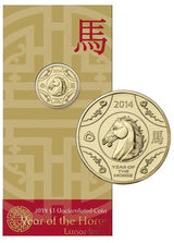 2014 1 Dollar Uncirculated Coin Lunar Year of the Horse