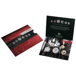 2014 Mint Year Set - Royal Australian Mint - Coloured MOR $1 - Nova Coins
