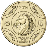 2014 1 Dollar Uncirculated Coin Lunar Year of the Horse