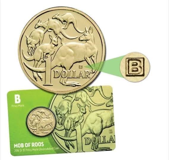 2016 $1 Mob Of Roos ANDA Show Special 'B' Privy Mark UNC - Nova Coins
