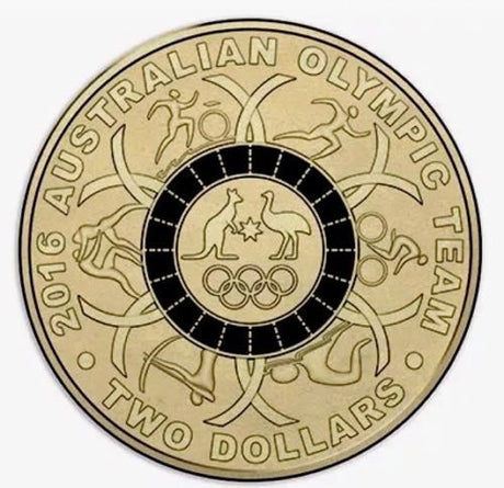 2016 Rio Olympic $2 Black Ring - Nova Coins