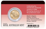 2016 $2 50th Anniversary Decimal Currency UNC Coin Pack - Back
