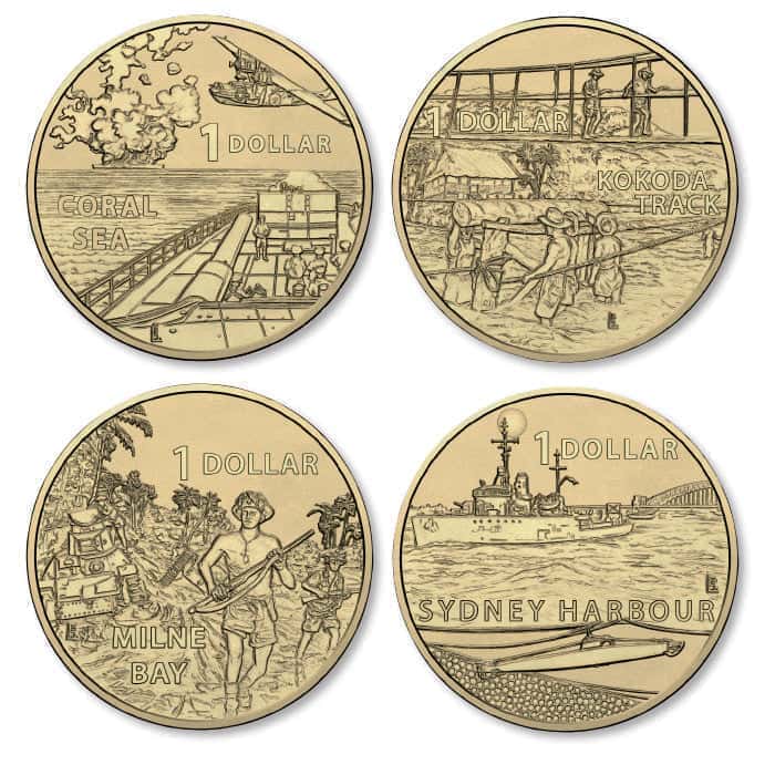 2017 $1 Uncirculated Four Coin Set, 'A War Close to Home' - Nova Coins