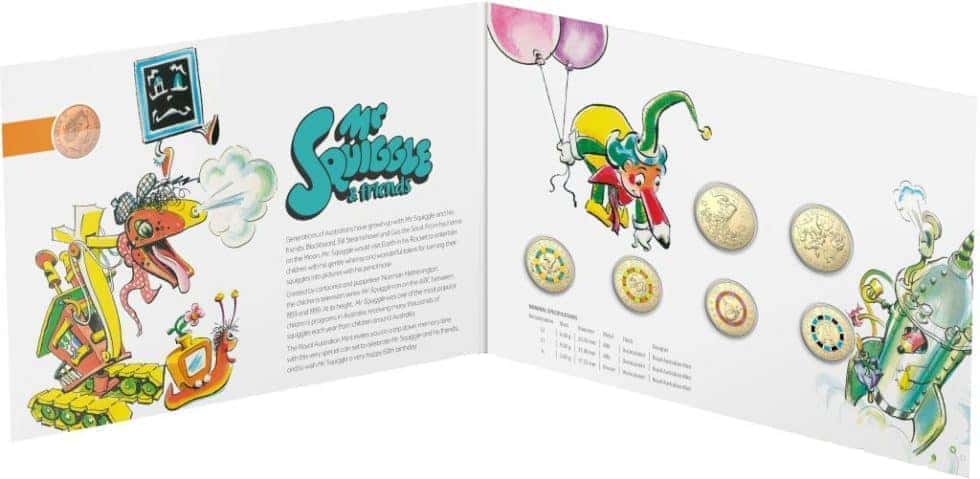 2019 Mr Squiggle & Friends Set - Nova Coins