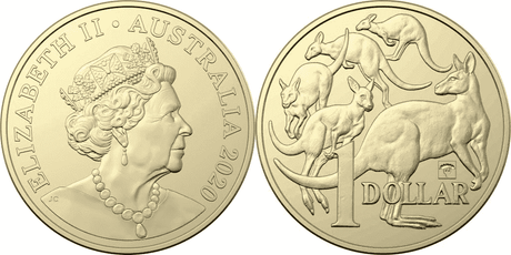 2020 $1 Mob of Roos Currywurst Privy World Money Fair Berlin (WMF) - Nova Coins