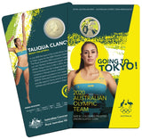 2020 Australian Olympic Team $1 Coloured Carded Coin - Nova Coins