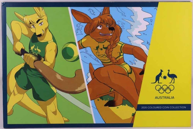 2020 Tokyo Olympic $2 Coloured Coin Collection - Nova Coins