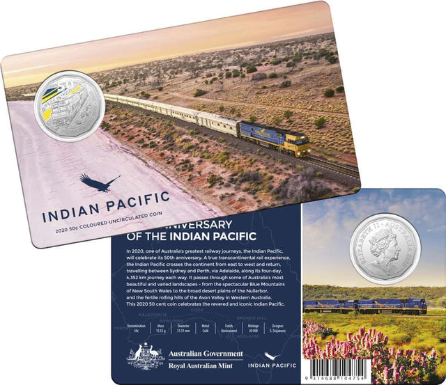2020 Indian Pacific Coloured Coin
