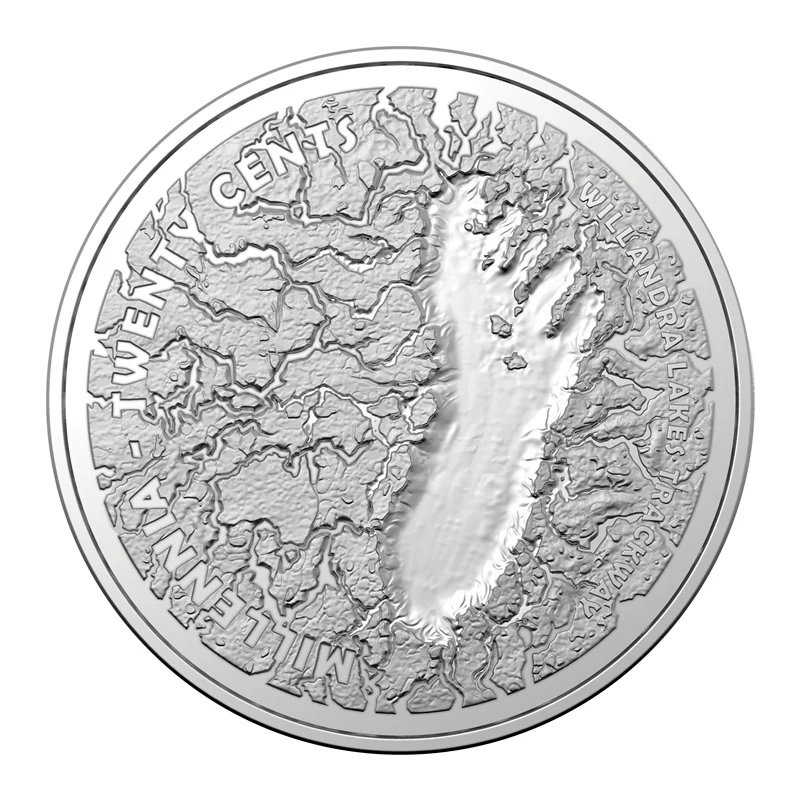 2021 20c Footprints in Time - Mungo National Park - Nova Coins