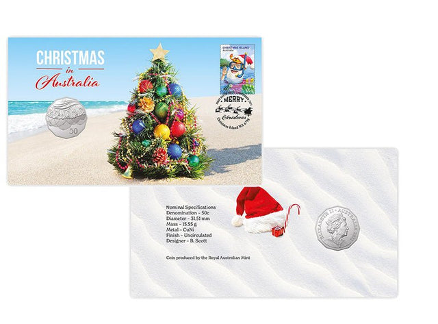 2021 50c Christmas in Australia PNC - Nova Coins