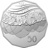 2021 50c Merry Christmas Summer in Australia Decoration Carded Coin