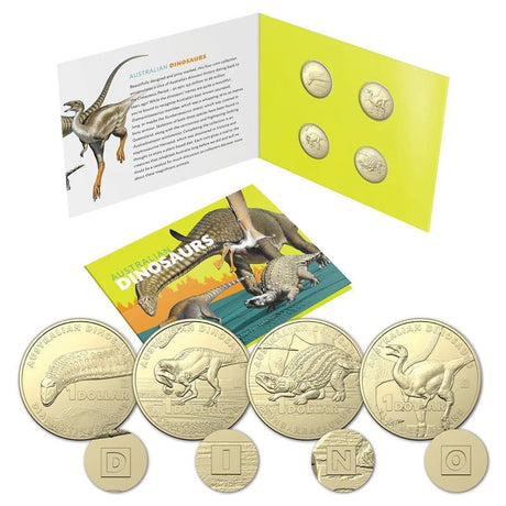 2022 $1 Australian Dinosaurs Under 4 Coin Collection - Nova Coins
