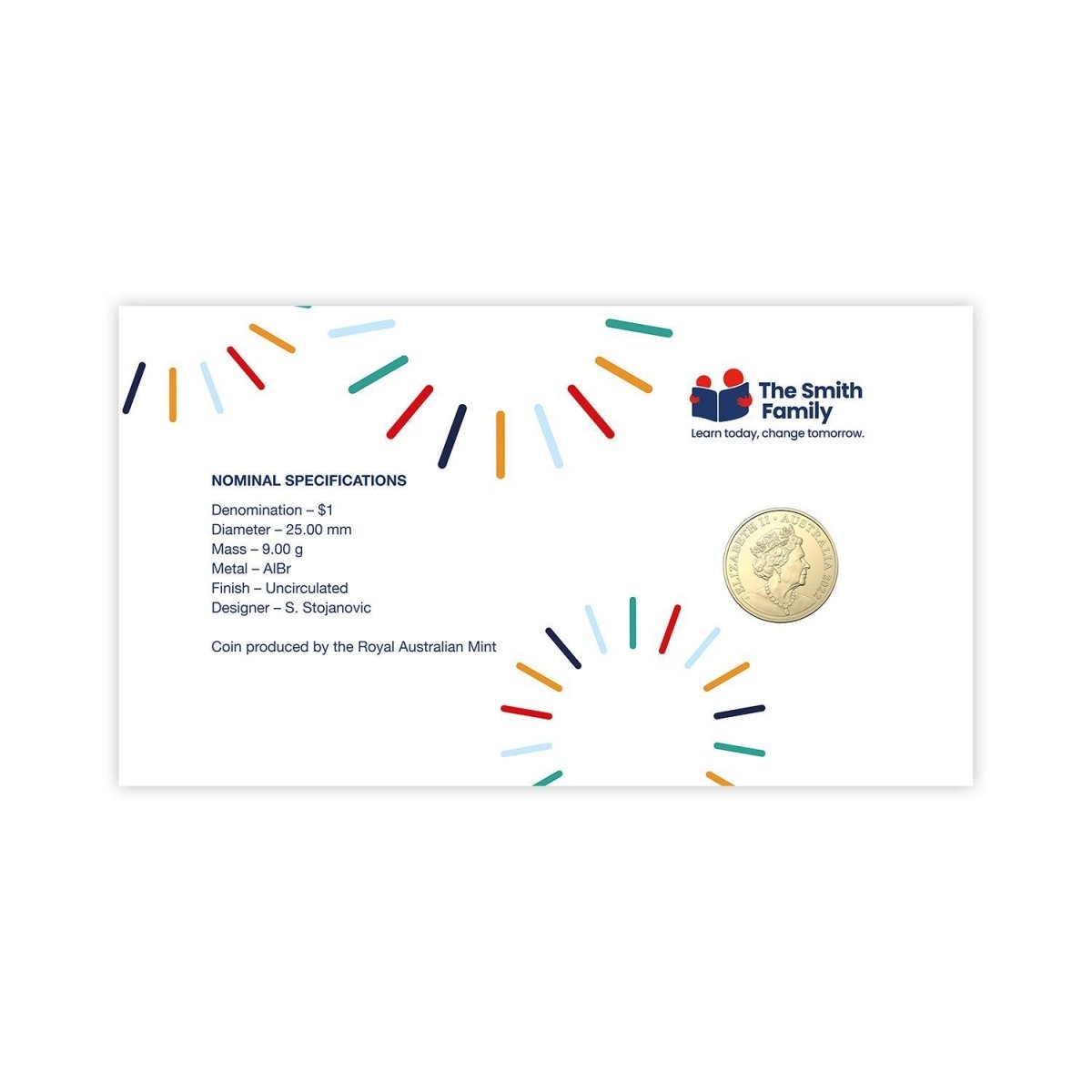 2022 $1 Centenary of the Smith Family PNC - Nova Coins