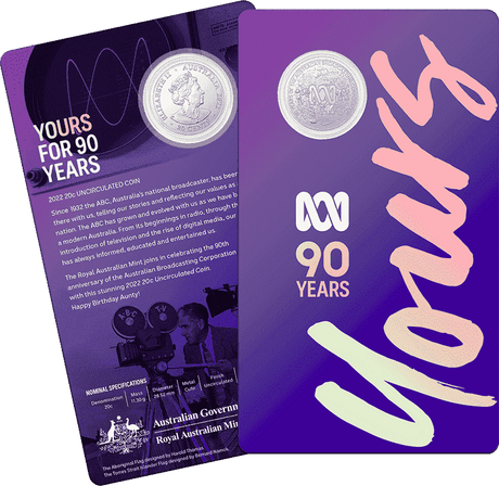 2022 20c 90th Anniversary of the ABC Uncirculated Coin - Nova Coins