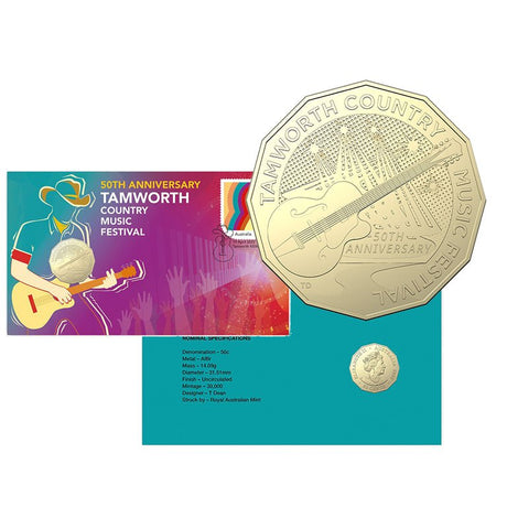 2022 50c Tamworth Country Music Festival PNC - Nova Coins