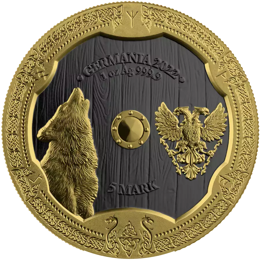 2022 Germania Valkyries: Hildegard Valhalla 1 oz Silver Round BU