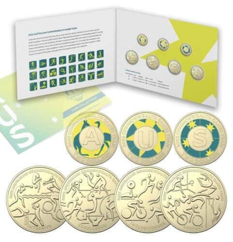 2022 Australia Commonwealth Games Set A,U,S Folder - Nova Coins