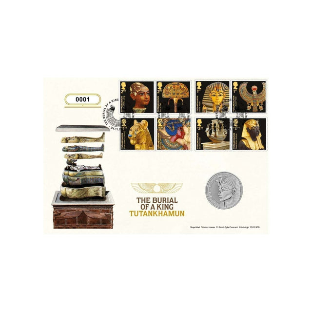 2022 GB 100th Anniversary of the Discovery of Tutankhamun's Tomb £5 Brilliant Uncirculated Coin Cover - Nova Coins