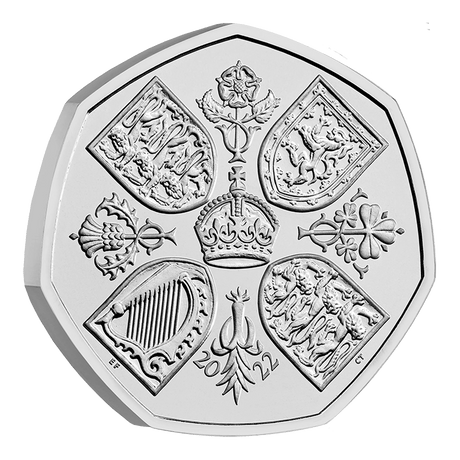 2022 In Memoriam: Her Majesty the Queen 50p BUNC Coin Cover - Nova Coins