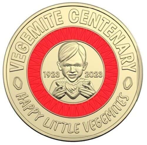 2023 $2 dollar Vegemite Centenary Red - Nova Coins