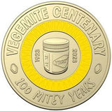 2023 $2 dollar Vegemite Centenary Yellow - Nova Coins