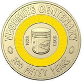 2023 $2 dollar Vegemite Centenary Yellow - Nova Coins