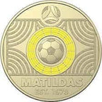 2023 $2 Matilda FIFA Soccer Coin Yellow aUNC - Nova Coins