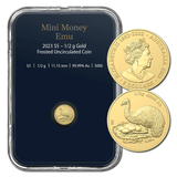 2023 $5 Mini Money Emu 0.5g Gold Frosted UNC - Nova Coins