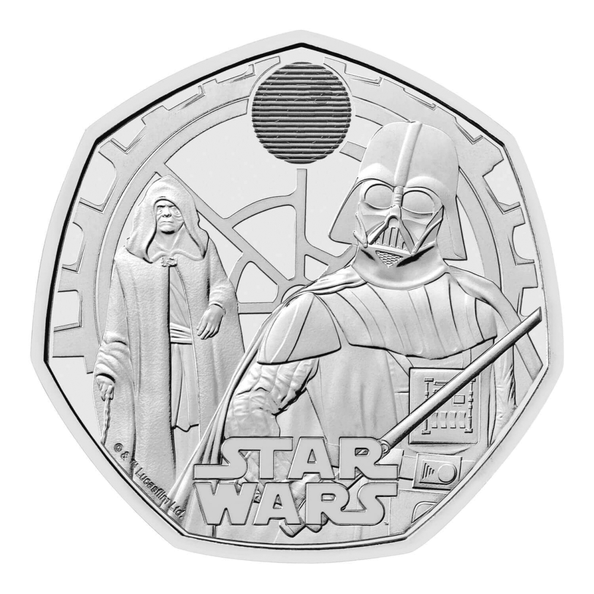 2023 50p Star Wars Darth Vader and Emperor Palpatine BUNC Coin - Nova Coins