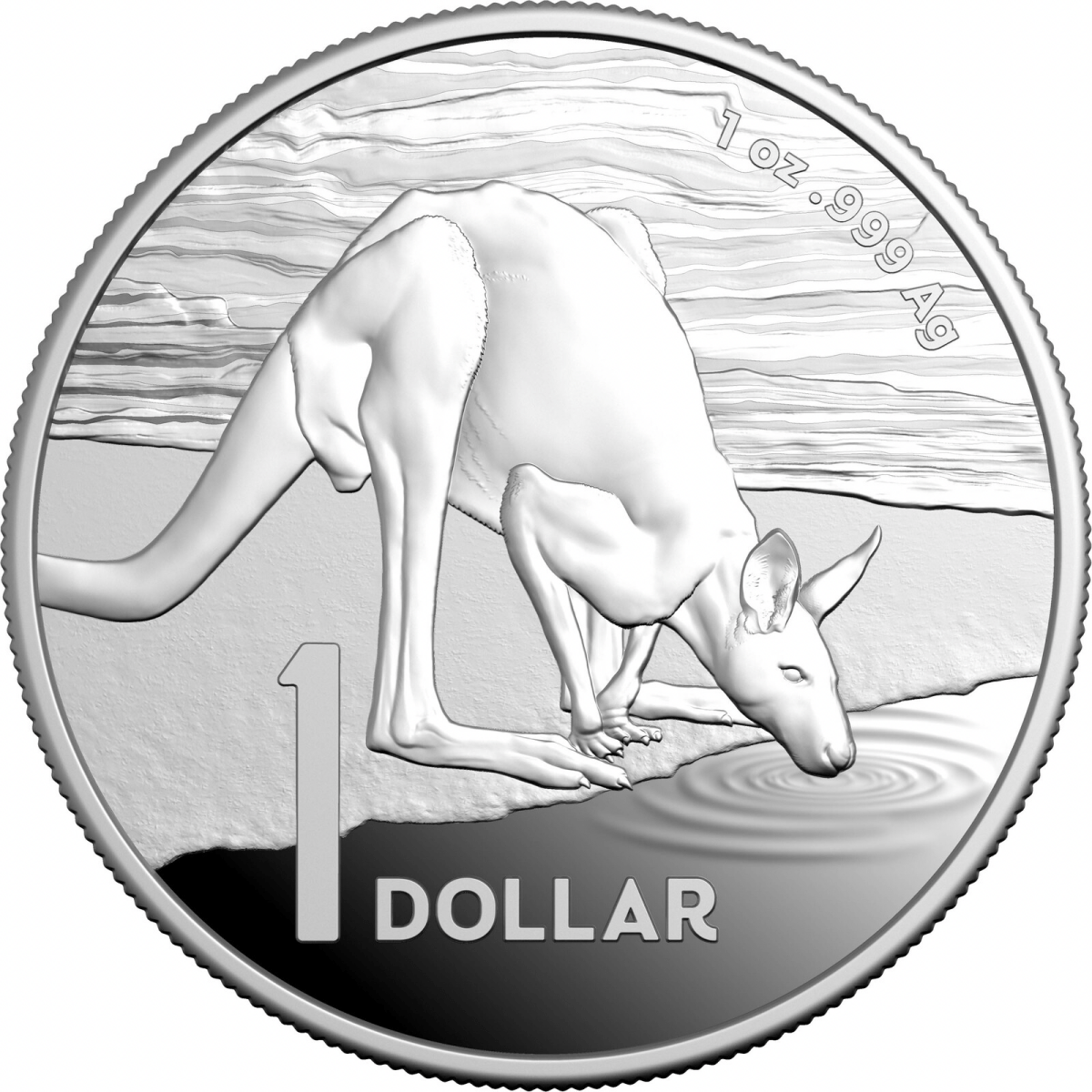 2024 $1 Kangaroo Series Desert Life 1oz Silver Proof - Nova Coins