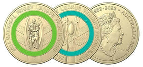2024 $2 NRL AND NRLW COLOURED Uncirculated Pair - Nova Coins