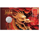 2024 50c Year of the Dragon PNC - Christmas Island - Nova Coins