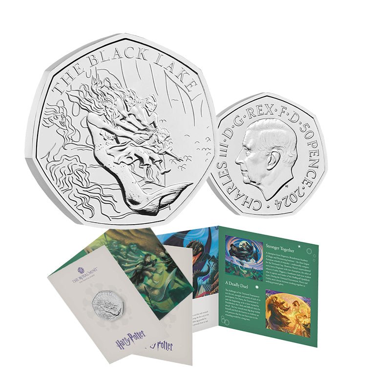 2024 50p Harry Potter The Black Lake UK BUNC Coin - Nova Coins