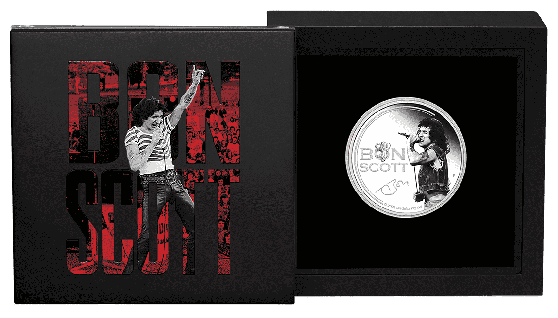 2024 Bon Scott 1oz Silver Proof Coin - Nova Coins