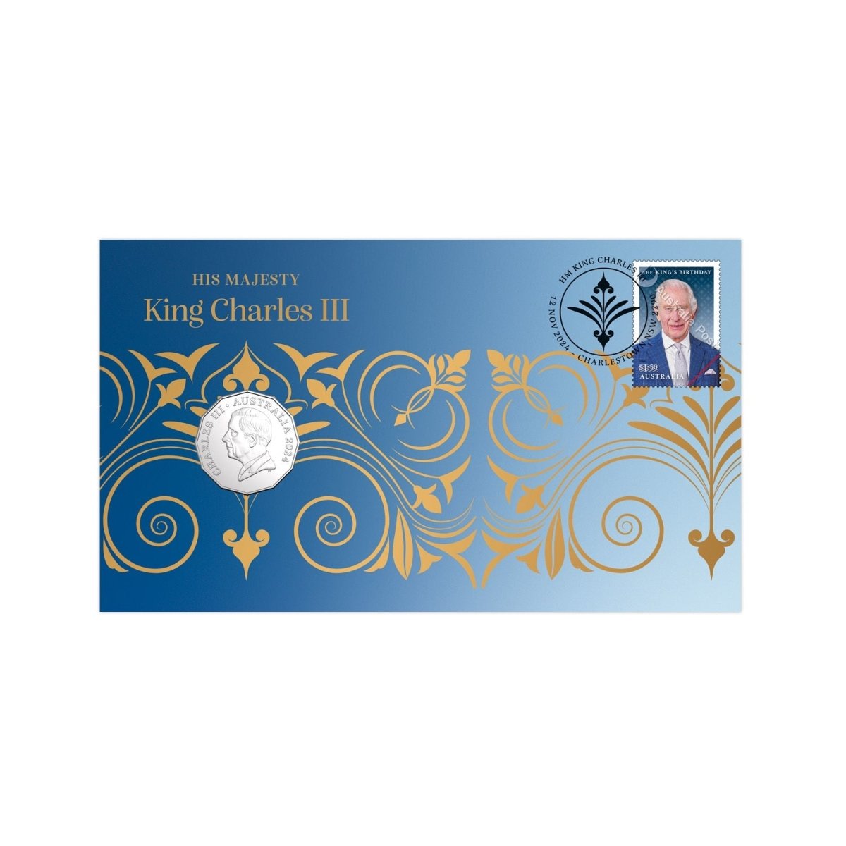 2024 PNC - King's Birthday 50c Coin Postal Numismatic Cover - Nova Coins