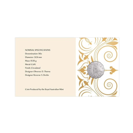 2024 PNC - King's Birthday 50c Coin Postal Numismatic Cover - Nova Coins