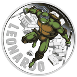 2024 Teenage Mutant Ninja Turtles - Leonardo 1oz Silver Coloured Proof Coin - Nova Coins