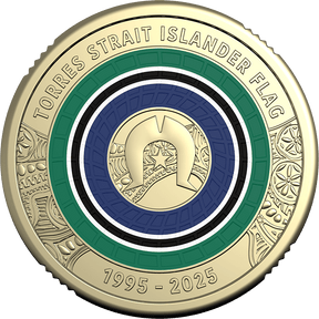 2025 30th anniversary of the Torres Strait Islander Flag Two Dollar Coloured Coin - Nova Coins