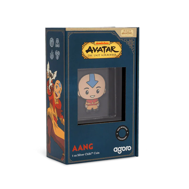 2025 Avatar The Last Airbender - Aang Chibi® 1oz Silver Chibi Coin - Nova Coins